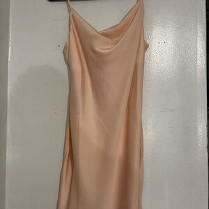 Elegant Peach Slip Dress